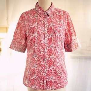 Liberty-print 100% cotton french button down shirt